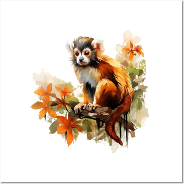 Squirrel Monkey Wall Art by zooleisurelife